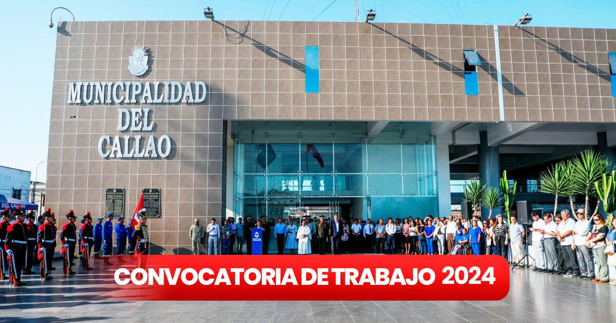 Trabajos En Callao Municipalidad Del Callao Abre Convocatoria Cas Con Sueldos Desde S 1 730 Trabajos En Callao Municipalidad Del Callao Abre Convocatoria Cas Con Sueldos Desde S 1 730