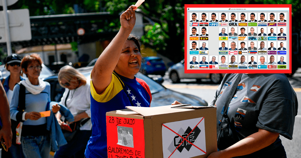 Elecciones Venezuela 2024 así es el tarjetón electoral del CNE que