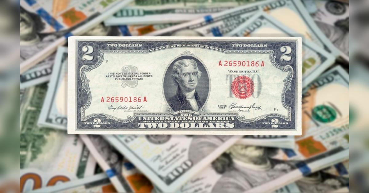 Billetes de colección | El motivo por el que este billete de 2 dólares ...
