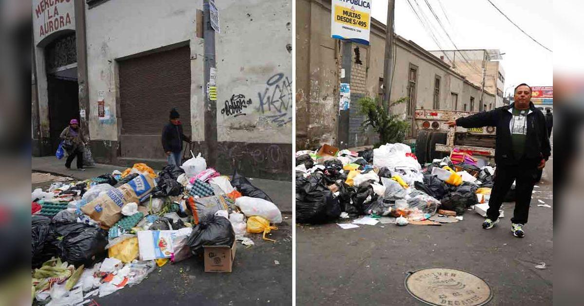 Calles de Lima amanecen llenos de basura por tercer día consecutivo ...