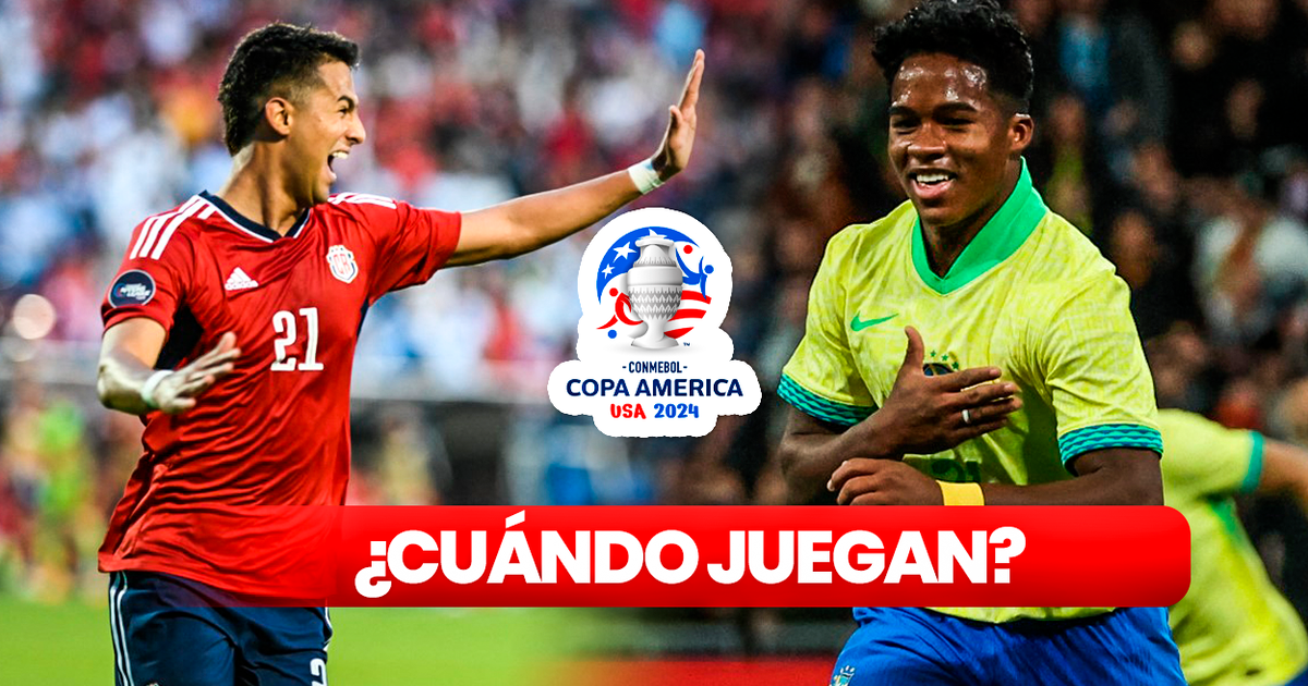 Costa Rica vs Brasil por Copa América 2024 cuándo, a qué hora y dónde