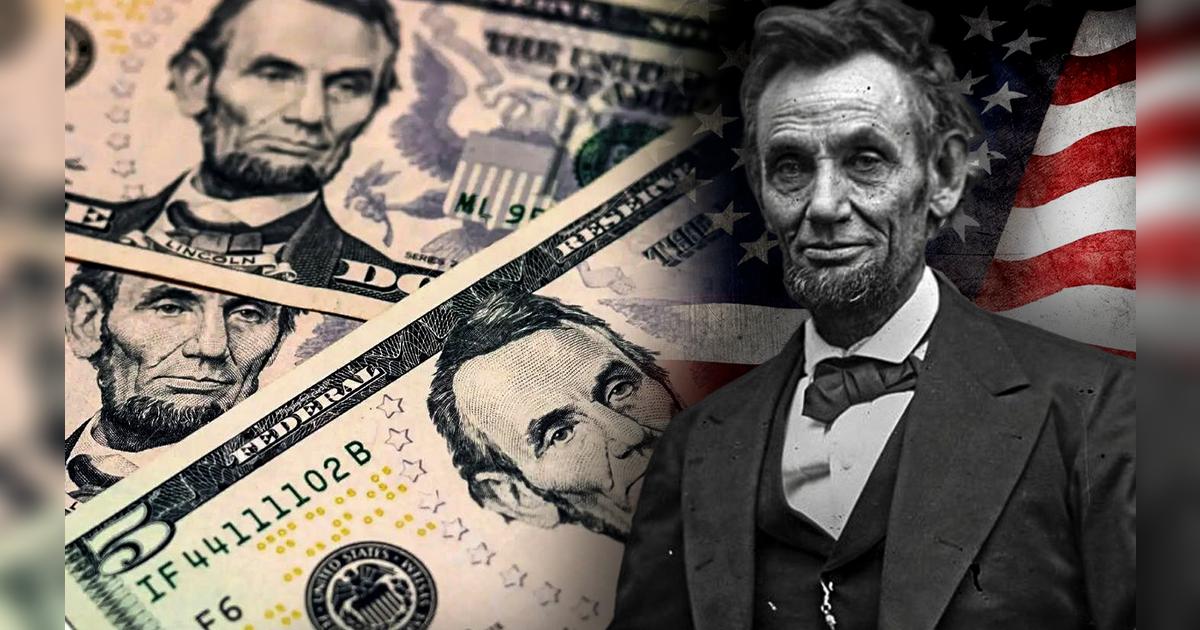 Lincoln - Ticket Commemorative  5 Dollars US  Abraham Fantasy Million
