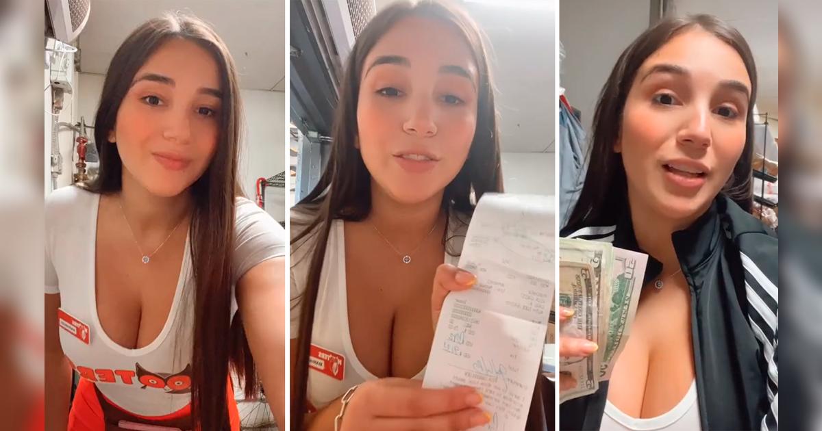 Venezolana en Estados Unidos revela lo que gana en propinas en un día como mesera de Hooters