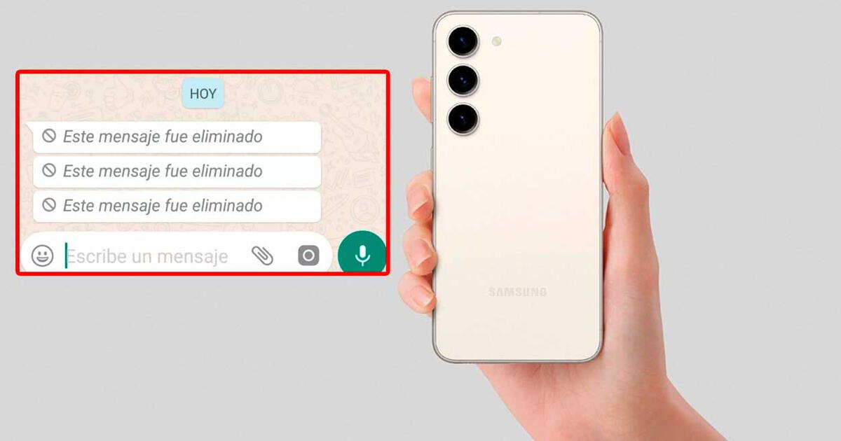Descubre cómo recuperar el contenido de un mensaje eliminado de WhatsApp en tu celular Samsung