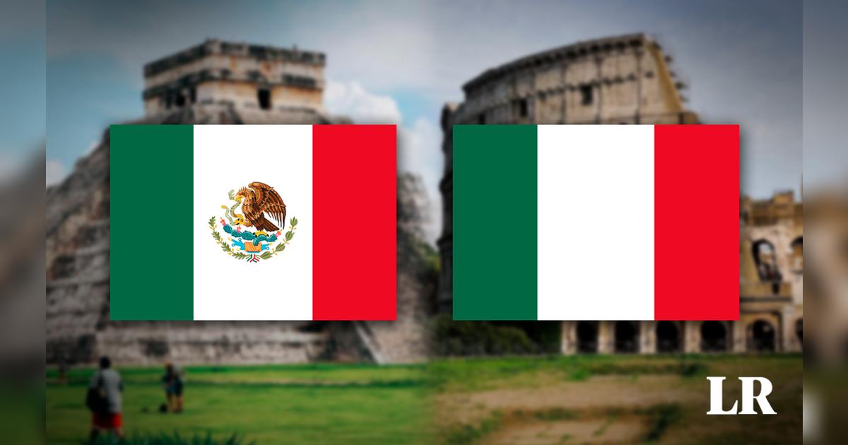¿La similitud entre las banderas de Italia y México son una casualidad