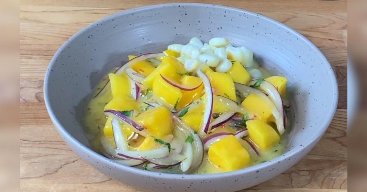 ¿Ceviche de mango? Así se prepara el platillo peruano que lleva esta fruta dulce