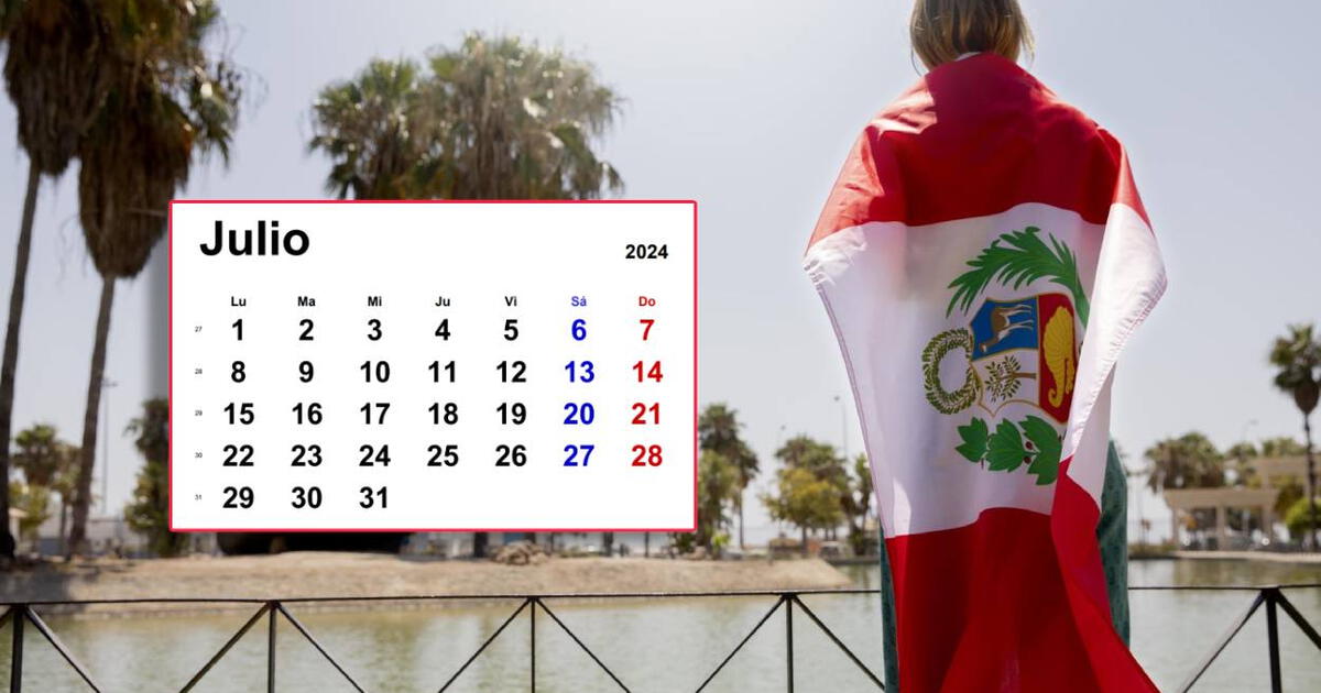 ¿Qué días son feriados por Fiestas Patrias en el Perú? calendario