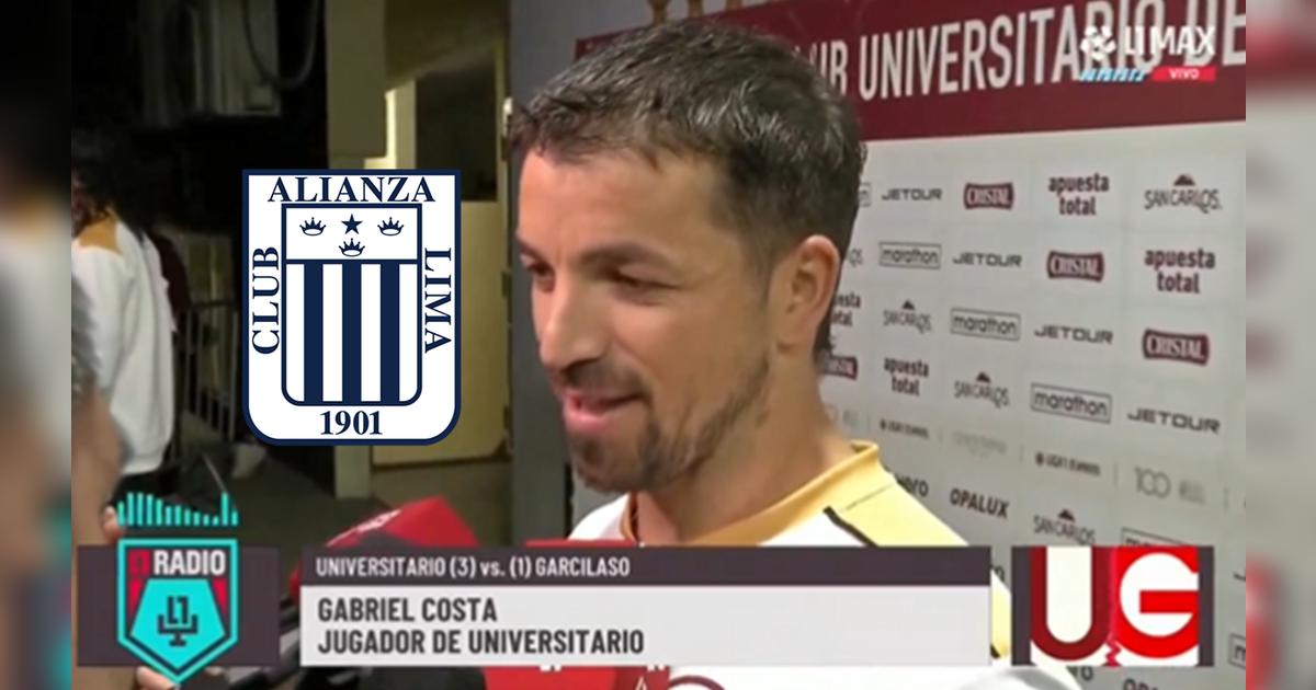 Gabriel Costa y su 'picante' mensaje a Alianza Lima tras el triunfo de ...