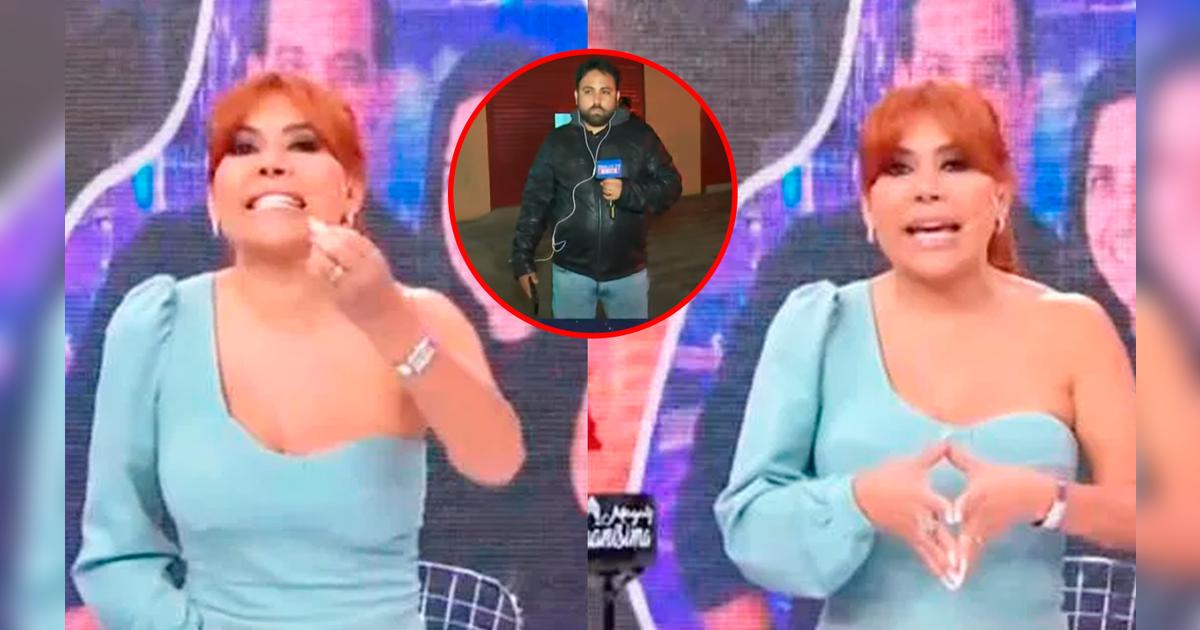 Magaly Medina destruye a su reportero durante enlace en vivo y en redes ...