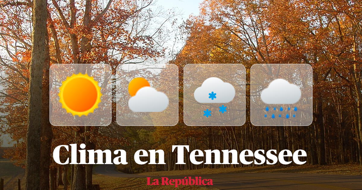 Clima de HOY en Estados Unidos pronóstico del tiempo en Tennessee este