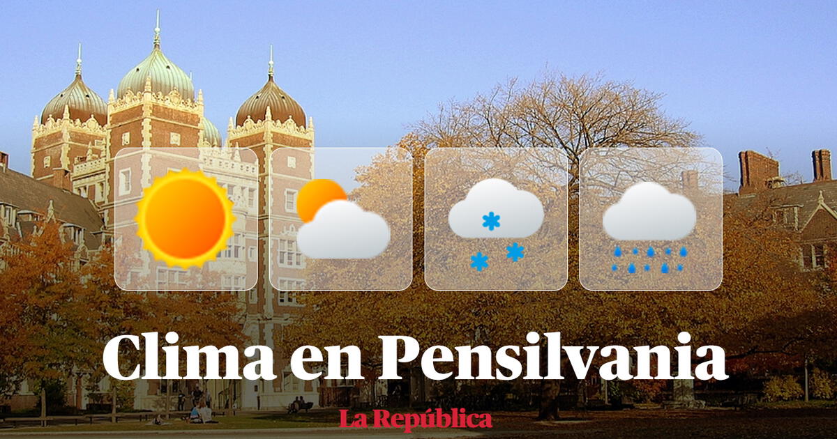 Clima De HOY En Estados Unidos: Pronóstico Del Tiempo En Pensilvania ...