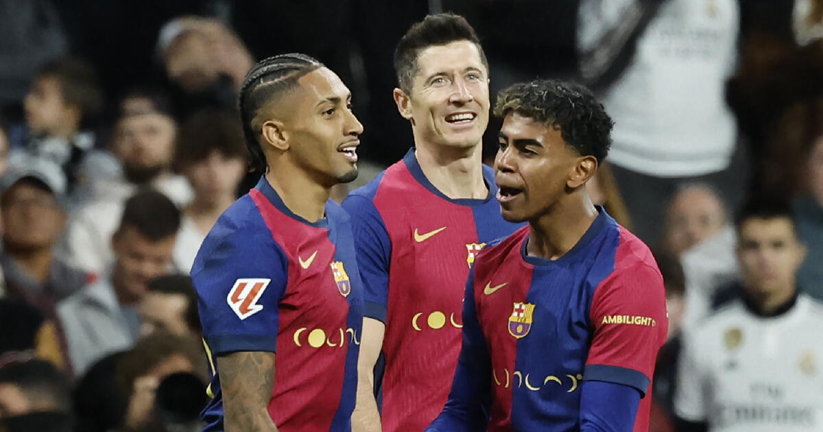 Lewandowski, Raphinha y Yamal conforman el tridente más letal en Europa
