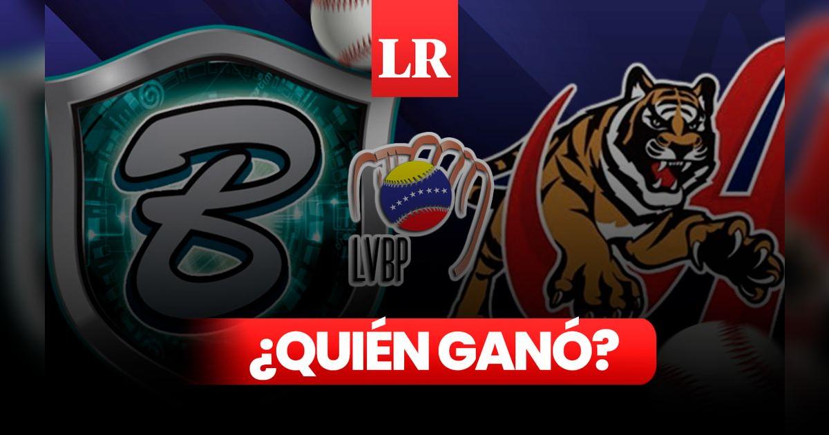 Tigres de Aragua vs Bravos de Margarita EN VIVO, resultado: los