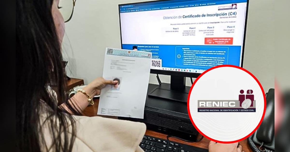 Hoja Reniec ¿Perdiste tu DNI? Conoce el certificado C4 del Reniec y cómo hacer el ...