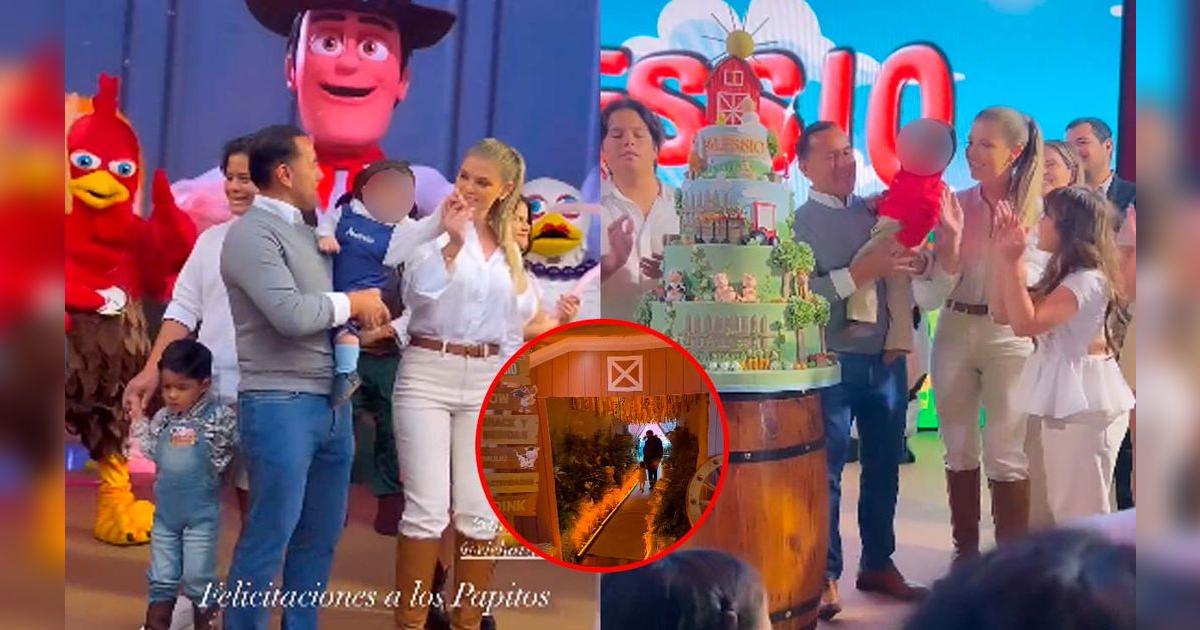 Brunella Horna y Richard Acuña celebraron el primer año de su hijo con ...