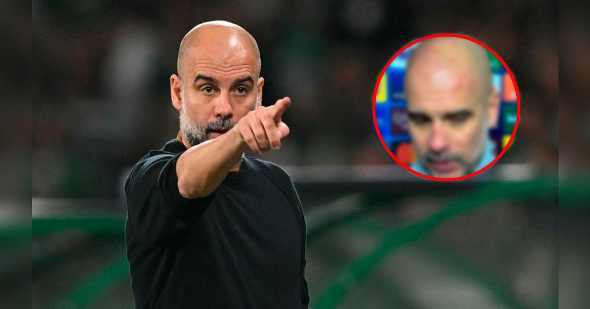 Pep Guardiola aparece con el rostro arañado y lleno de heridas tras el ...