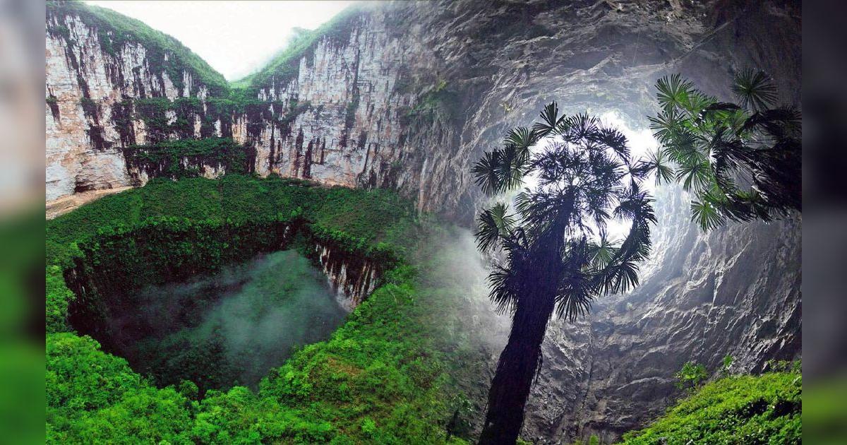 Foso Celestial | Así es el pozo natural más grande y profundo del mundo ...