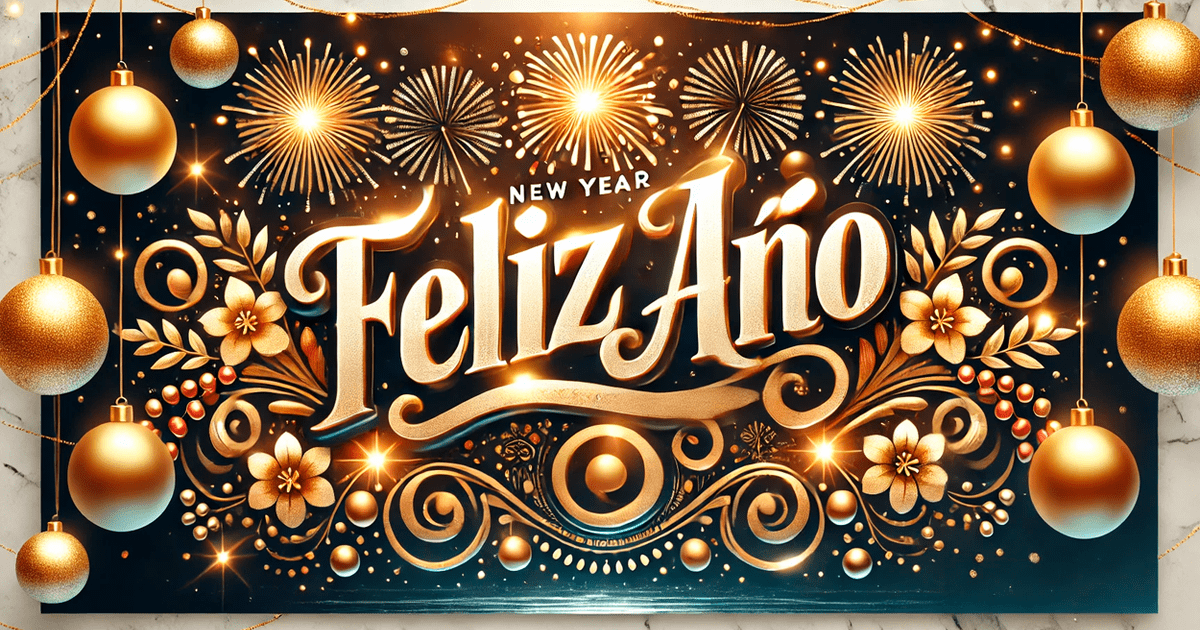 Tarjetas de Feliz Año Nuevo 2025 gratis para editar y dedicar por