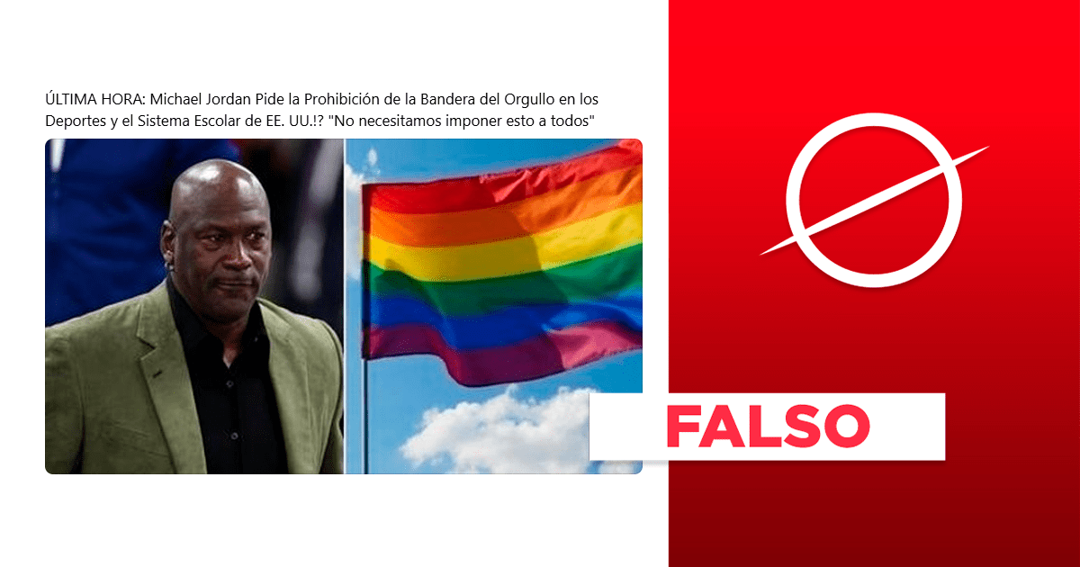 Michael Jordan no propuso prohibir la bandera LGBT de los deportes y el sistema escolar en Estados Unidos