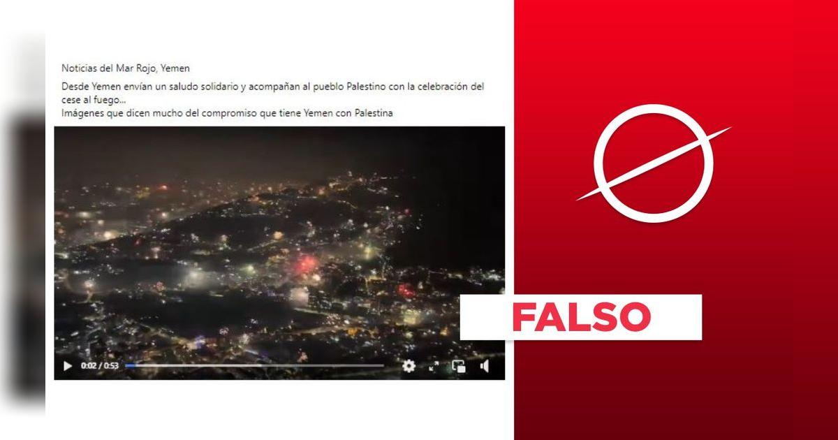 Video no muestra celebración en Yemen por el alto al fuego entre Israel ...