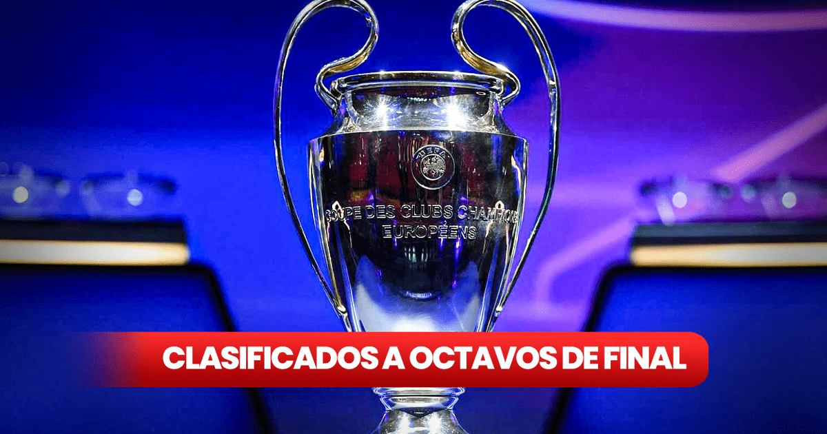 Equipos clasificados a octavos de final de la Champions League 2024