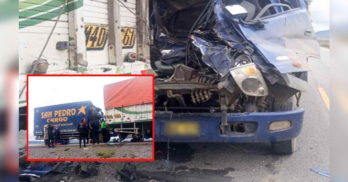 Accidente de tránsito en Carretera Central: choque de dos camiones de ...