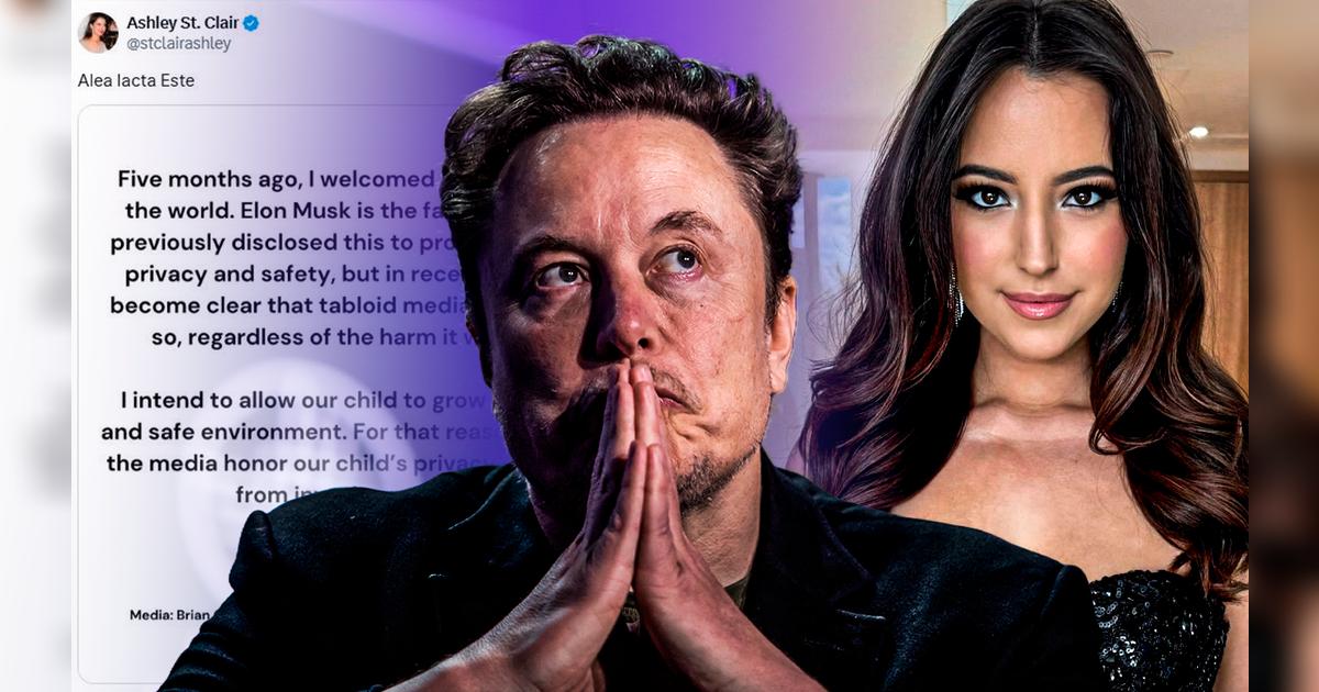 Ashley St. asegura que Elon Musk es el padre de su hijo: bebe nació ...