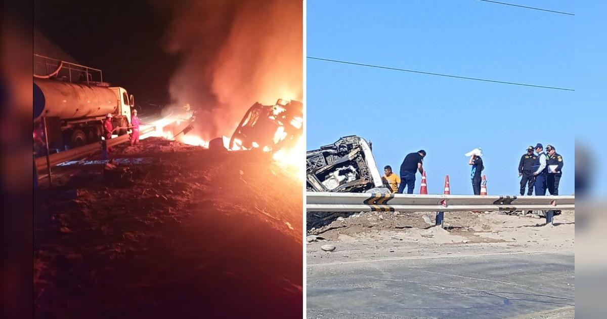 Conductor muere calcinado dentro de camión tras despiste y choque en la ...