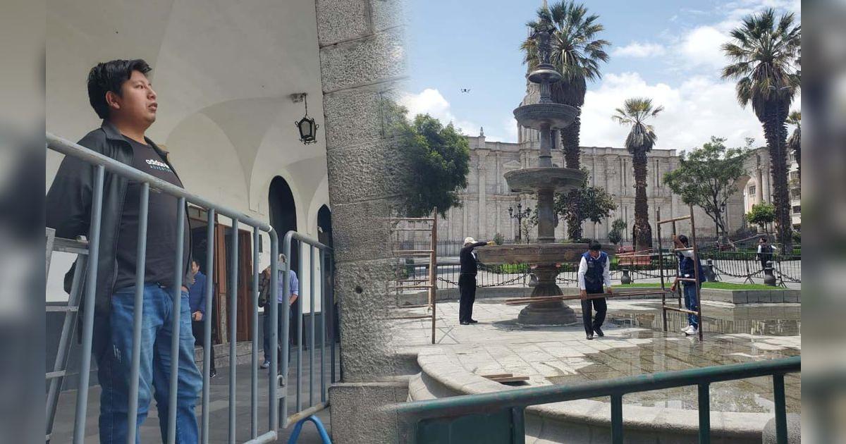 Cierran la Plaza de Armas de Arequipa tras actos vandálicos en ...