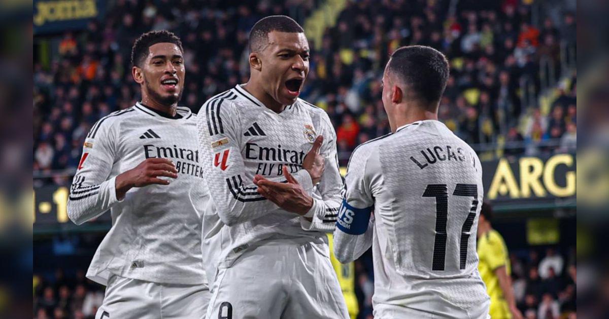 Con doblete de Mbappé, Real madrid ganó 2-1 a Villarreal y es nuevo ...
