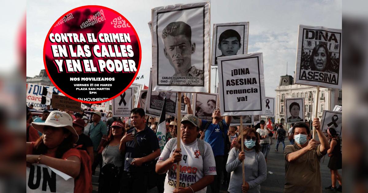 Marcha contra la delincuencia en Lima este 21 de marzo: horarios ...