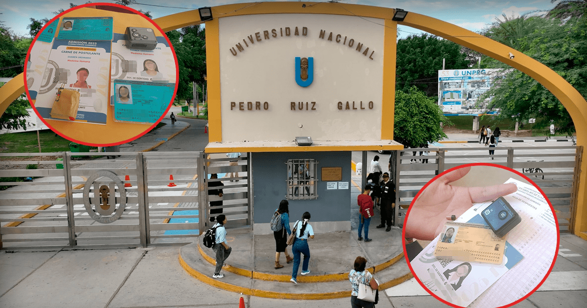 Fraude Académico en la UNPRG: Postulantes Detenidos por Usar GPS y DNI Falsos en el Examen de Admisión