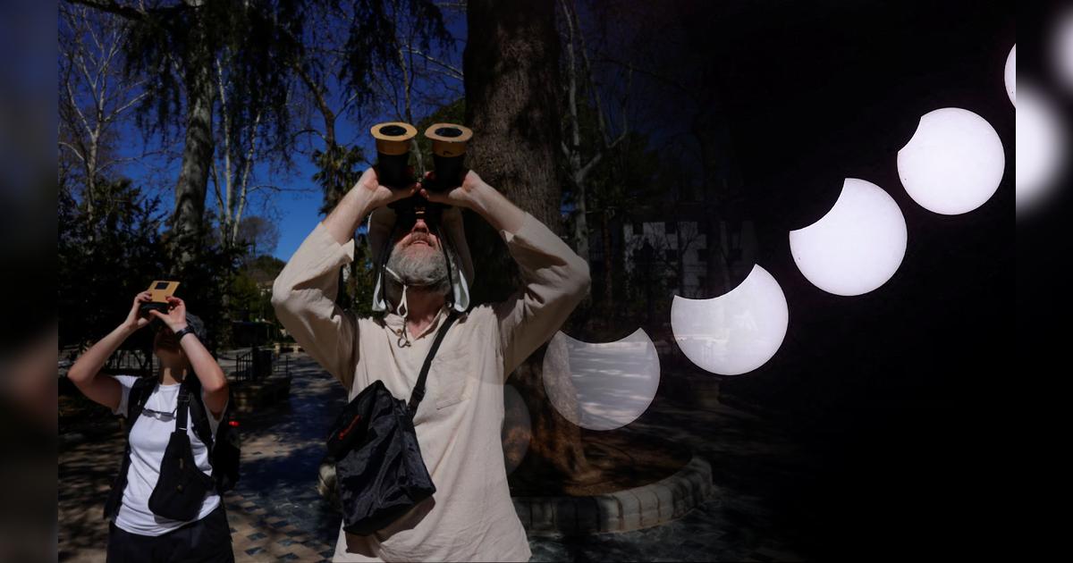 Así se vio el eclipse solar parcial del 29 de marzo de 2025 en ...