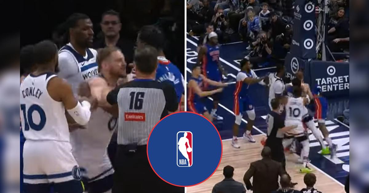 Brutal pelea en un partido de la NBA termina con siete expulsados: un ...