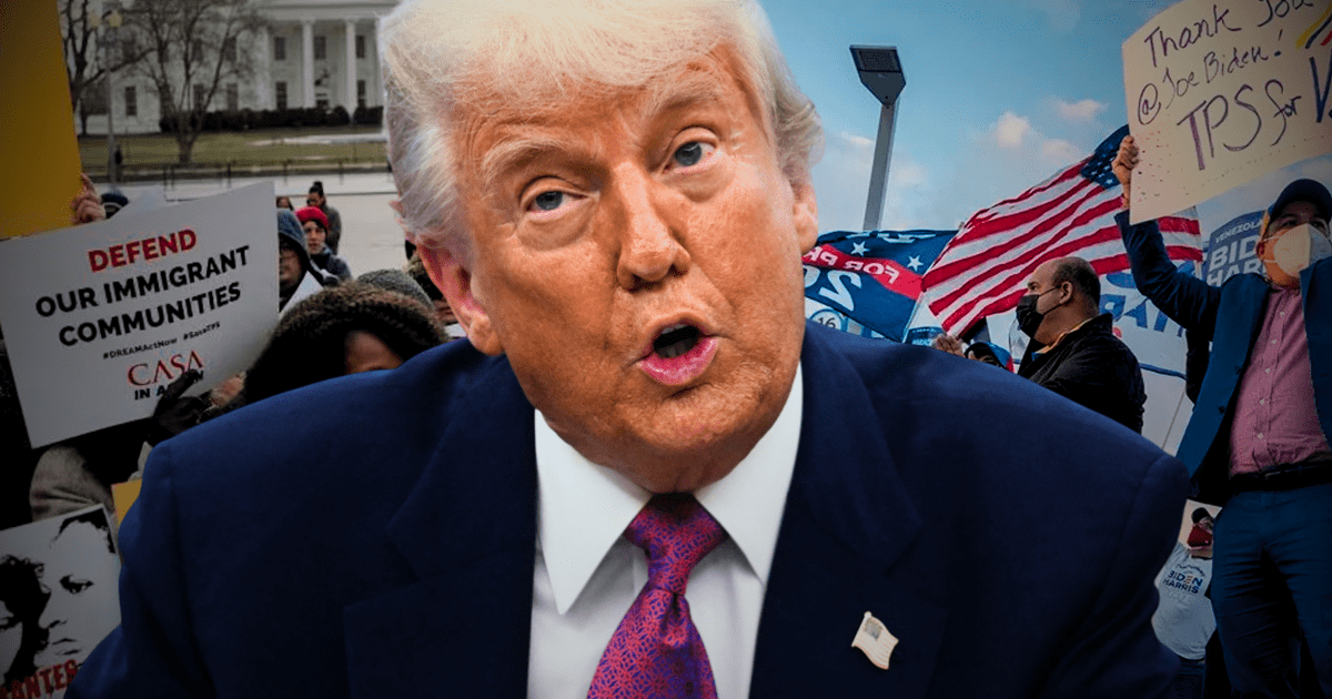 Una jueza federal de California decidió extender el Estatus de Protección Temporal (TPS) que Donald Trump había revocado para los inmigrantes de Honduras y Nicaragua. Foto: composición LR