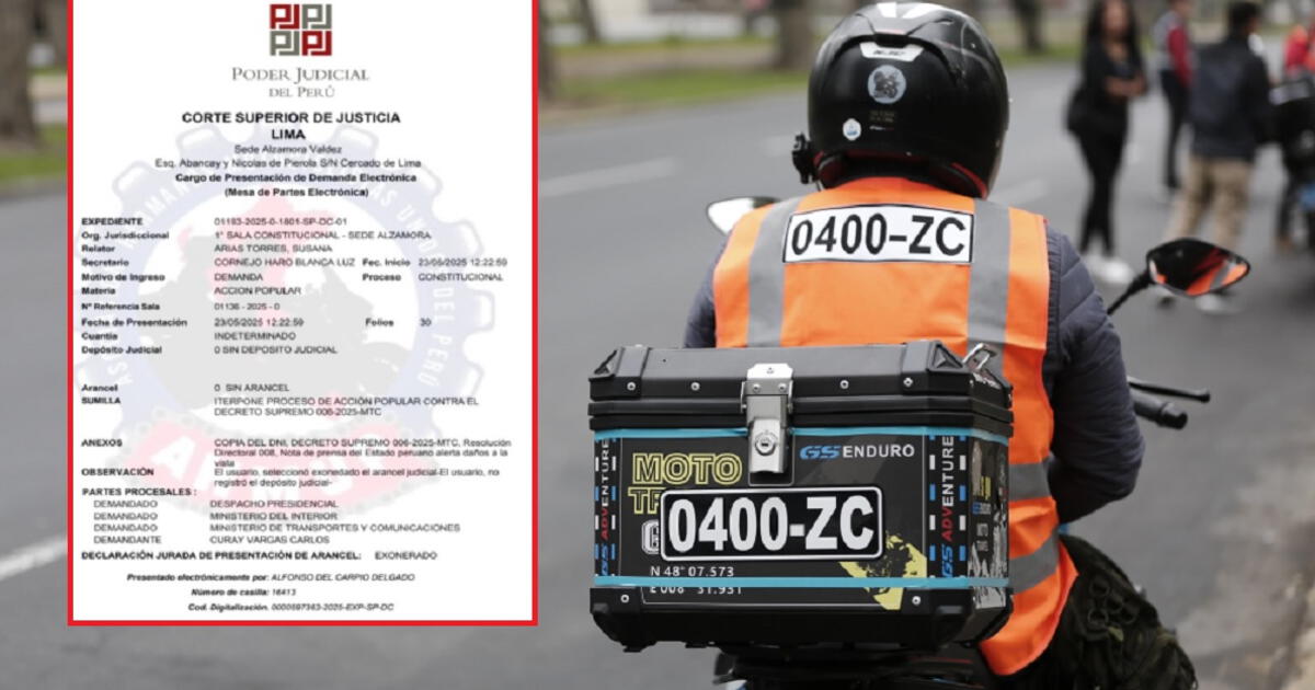 Chalecos con placa: motociclistas presentan