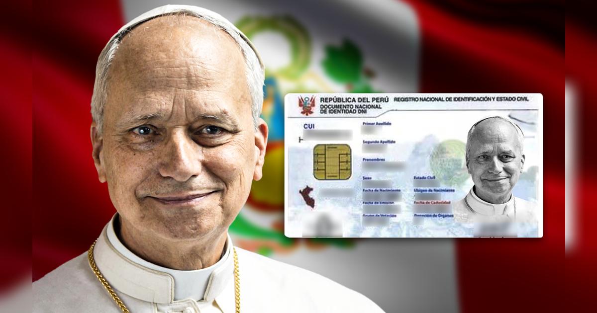 Reniec confirma que el Papa León XIV