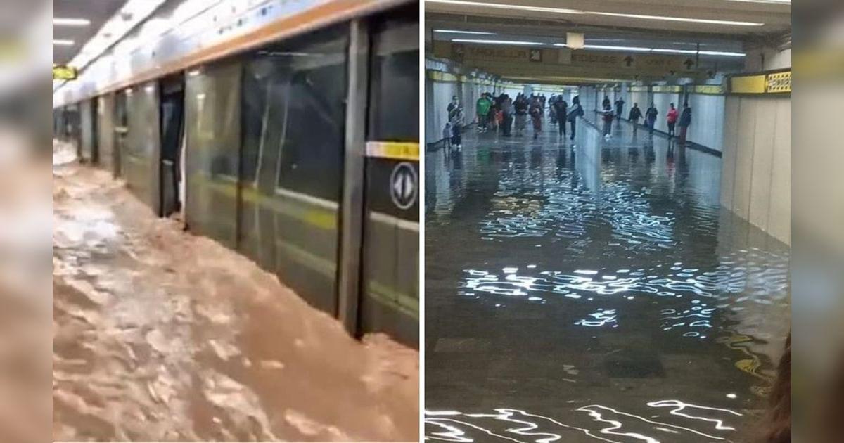 Línea A del Metro CDMX cerrada por inundaciones tras intensas lluvias y ...