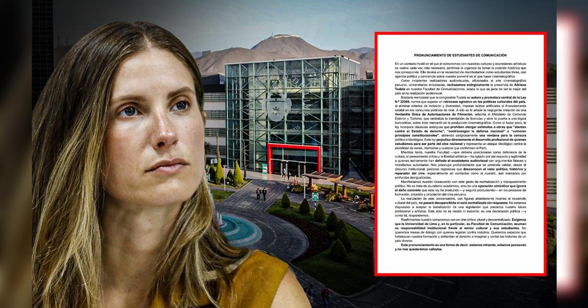 Adriana Tudela: estudiantes de la Universidad