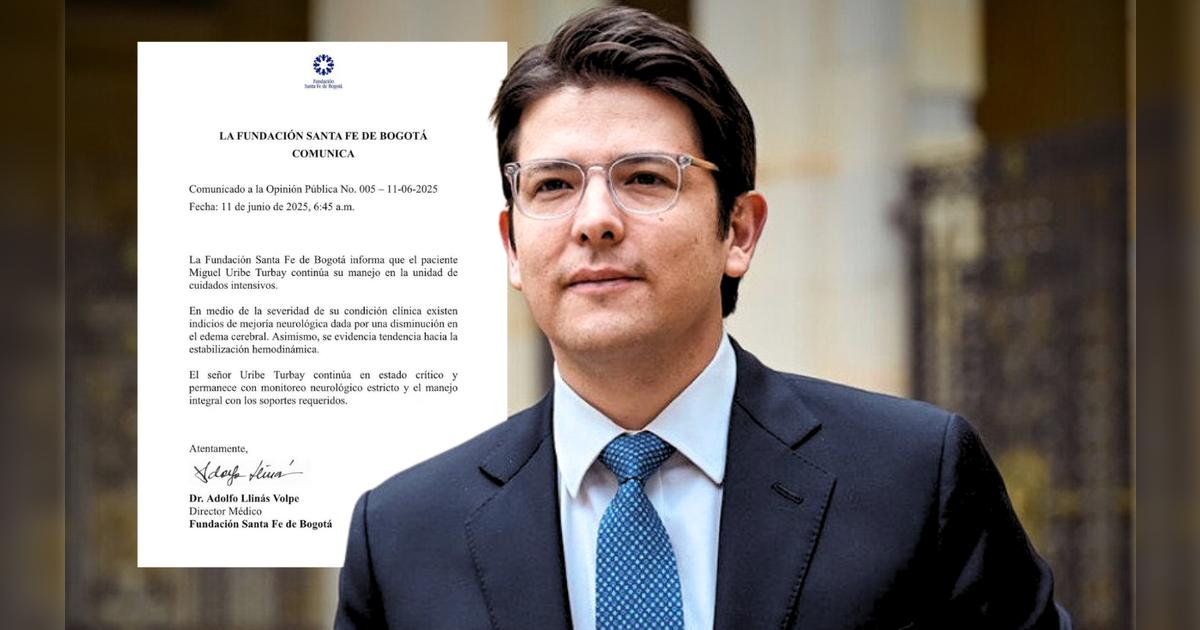 Miguel Uribe presenta indicios de mejoría neurológica tras ser víctima ...