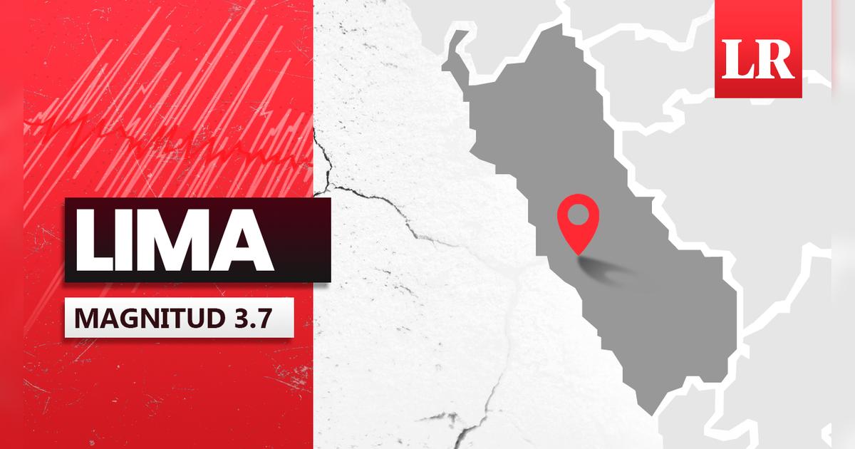 Temblor de magnitud 3.7 se sintió en Lima