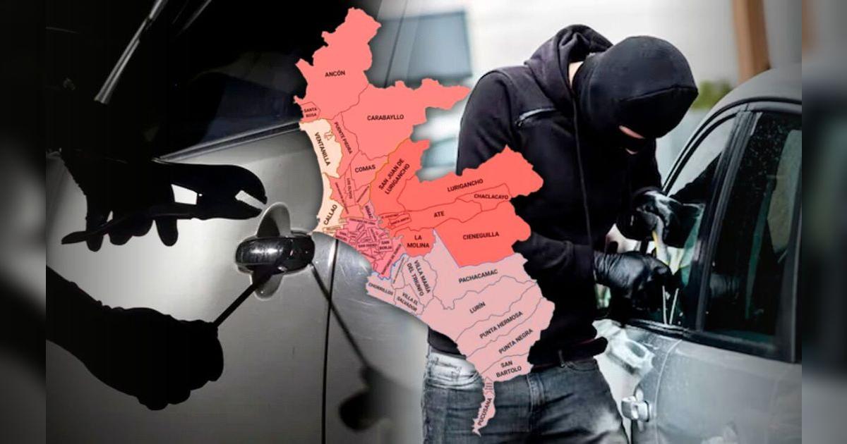 Estos son los 3 distritos de Lima con mayor número de robos de autos ...