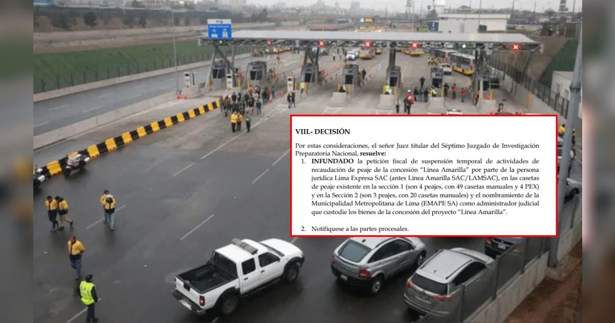 Línea Amarilla seguirá cobrando peajes en – El reportero andino