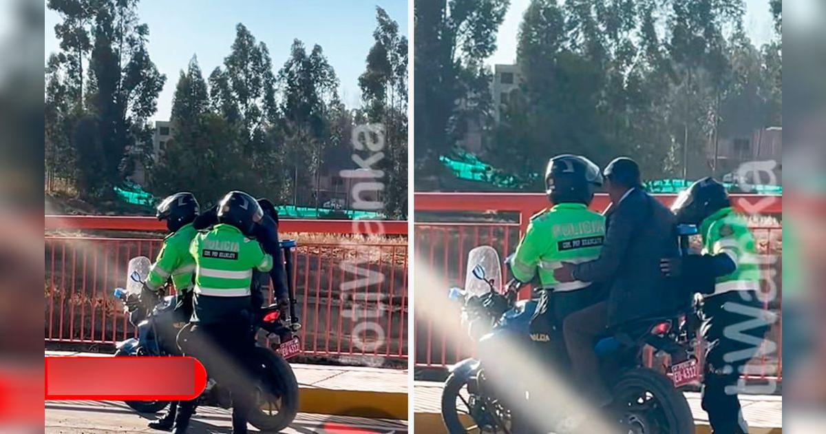 Policías en Huancayo ayudan a adulto mayor y lo trasladan en su moto ...