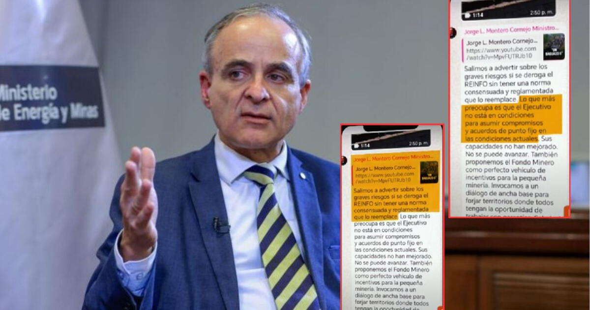 Revelan chat grupal entre Jorge Montero y – El reportero andino