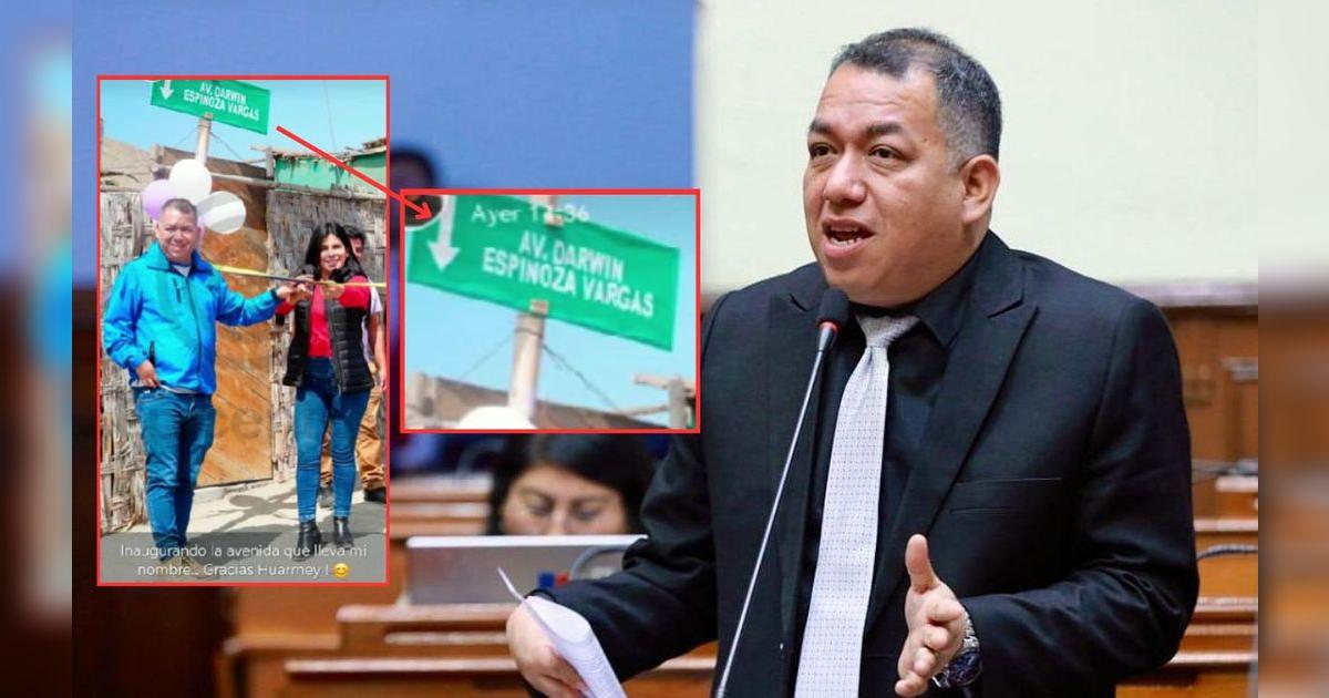 Congresista Darwin Espinoza inaugura avenida – El reportero andino