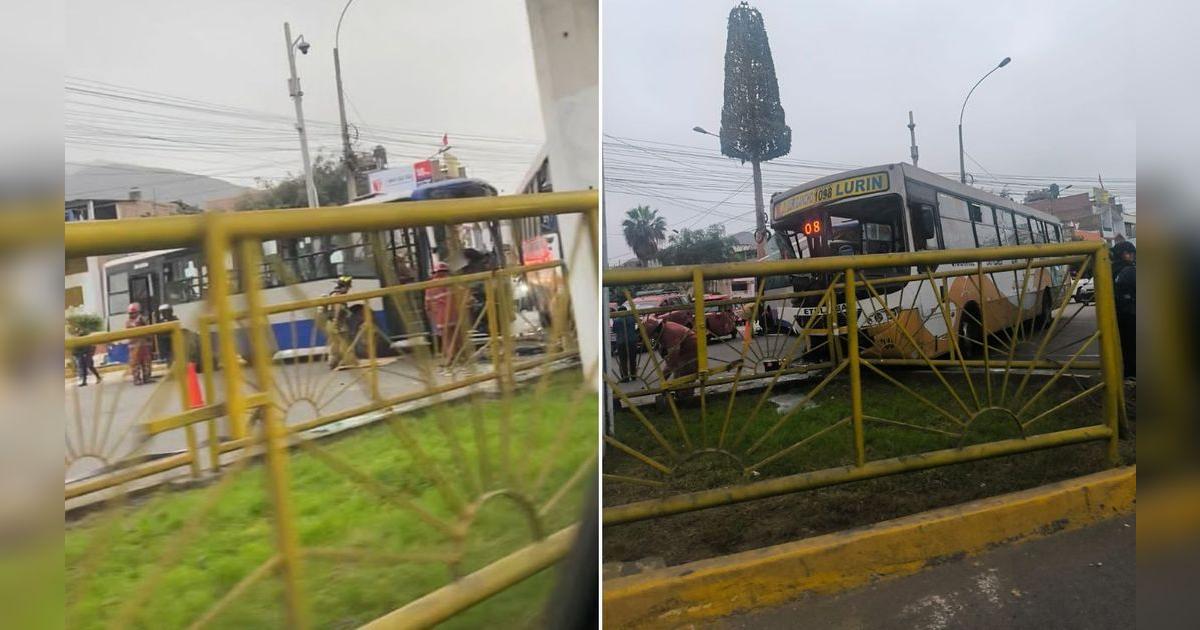 San Juan de Lurigancho: choque entre Corredor Azul y bus deja heridos ...