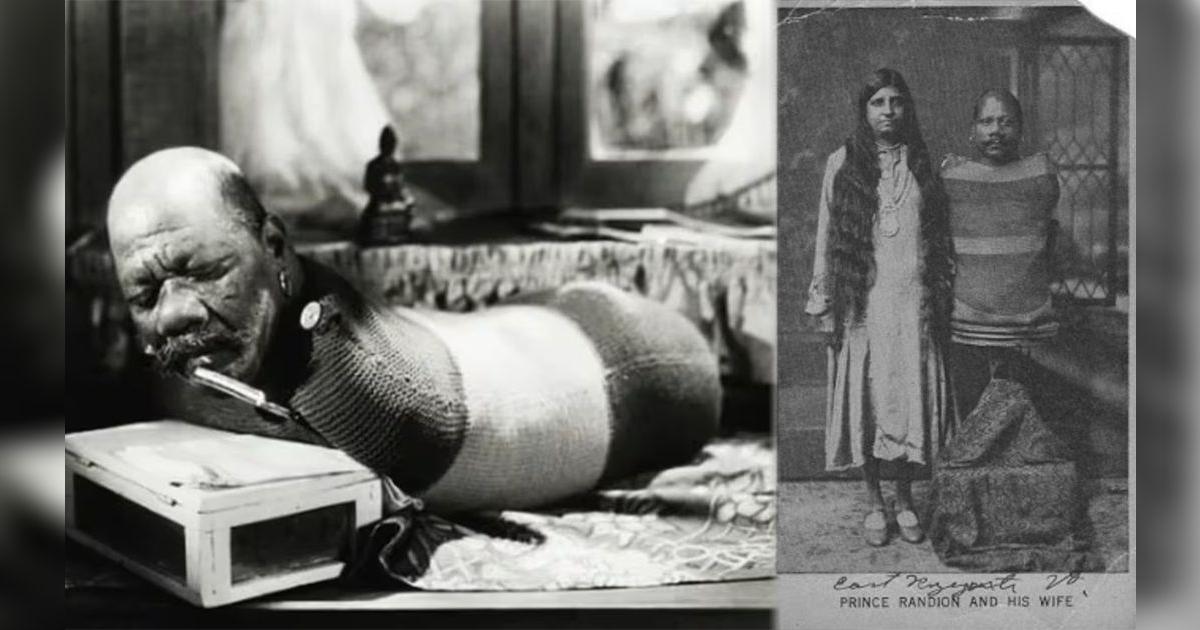La increíble historia del 'hombre oruga', la estrella del circo freak