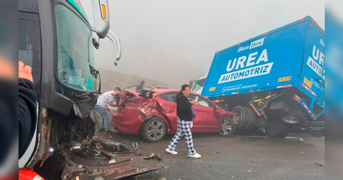 Accidente en Pasamayo: 14 vehículos chocan en – El reportero andino