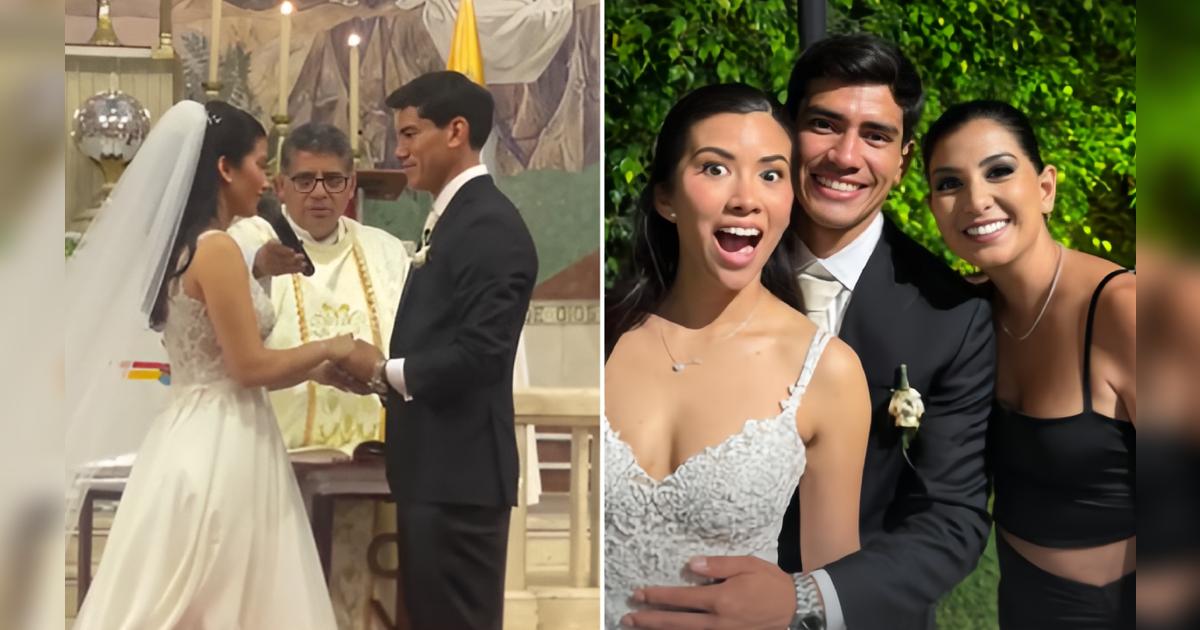 'Tunche’ Rivera, futbolista de Universitario, celebró su boda con lujosa fiesta: Ana Siucho reaparece entre los invitados